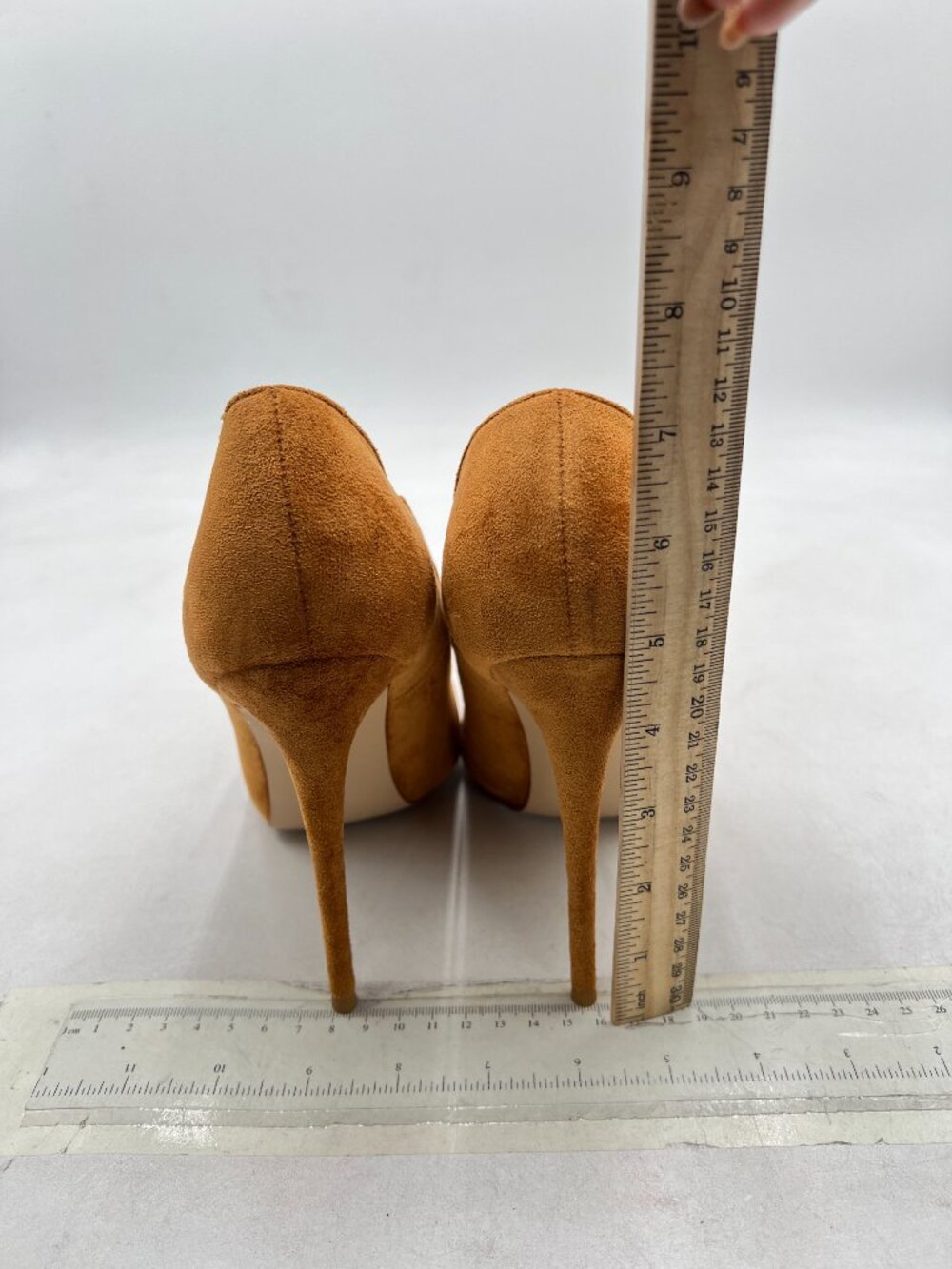 FSJ Brown Suede Pointed Toe High Heels Sexy Stiletto Pumps Office Lady Shoes - Picture 4 of 7